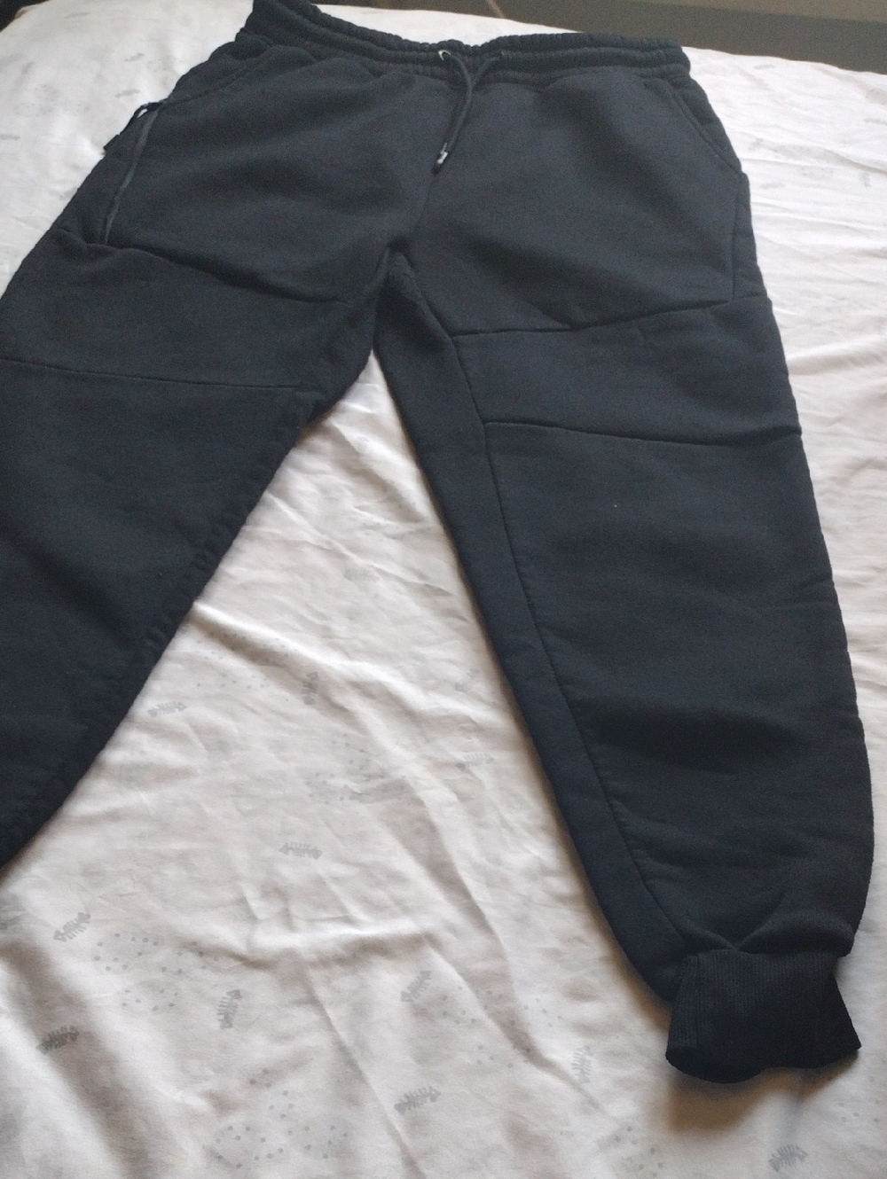 Black Jogger Sweatpants - Casual Drawstring Track Pants